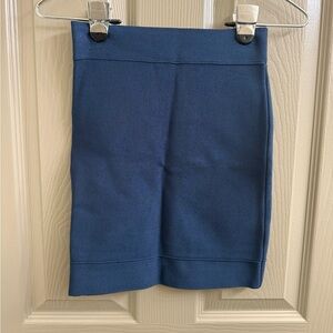 BCBGMaxAzria Deep Blue Pencil Skirt